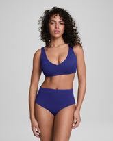 SPANXshapeâ„¢ Swim Pique Plunge Bikini Top